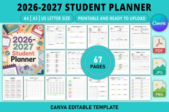 Download Editable 2026-2027 Student Planner - Editable Collection